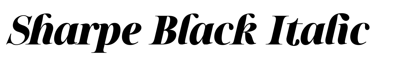 Sharpe Black Italic